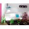 Viereckiges Regal POP � veilchenblau - Satz von 4