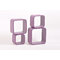 Viereckiges Regal POP � veilchenblau - Satz von 4