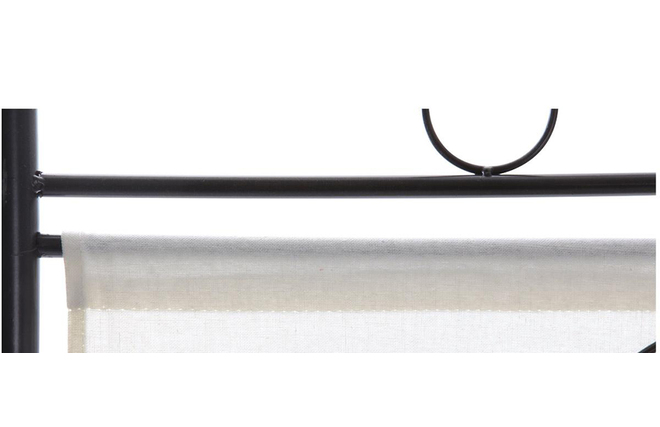 Wandschirm im Stil Schmiedeeisen mit Stoff HATSUYO
