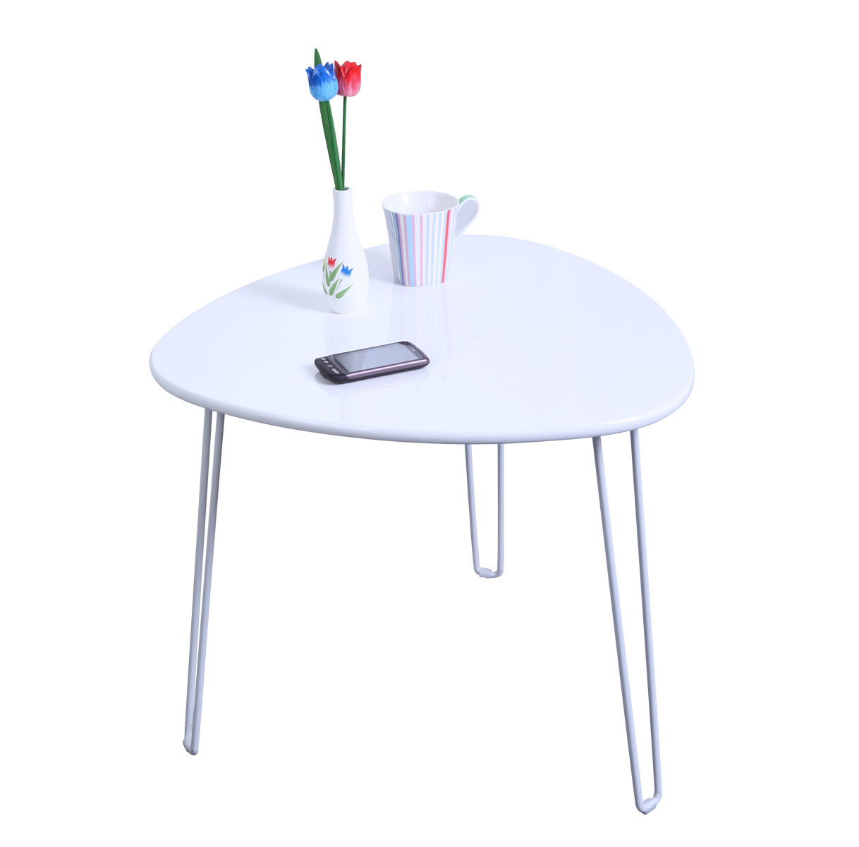 Wei&szlig;er Designer Couchtisch LAKEA 