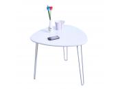 Wei&szlig;er Designer Couchtisch LAKEA 