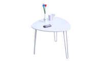 Wei&szlig;er Designer Couchtisch LAKEA 