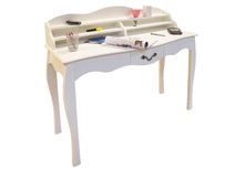 Wei&szlig;er Schreibtisch / Konsole  LOUISA - 1 Schublade