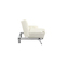 Wei&szlig;es verstellbares Sofa / Schlafsofa  Manhattan aus Leder - dreisitzig
