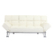 Wei&szlig;es verstellbares Sofa / Schlafsofa  Manhattan aus Leder - dreisitzig