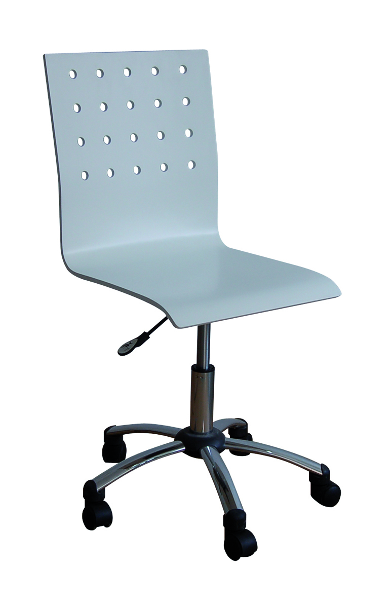 Weisser B&uuml;ro-Rollstuhl ALEXIA