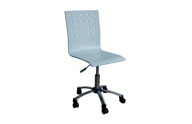 Weisser B&uuml;ro-Rollstuhl ALEXIA