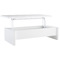 Weisser hochklappabarer Designer Couchtisch mit Verstauungsraum LOLA 