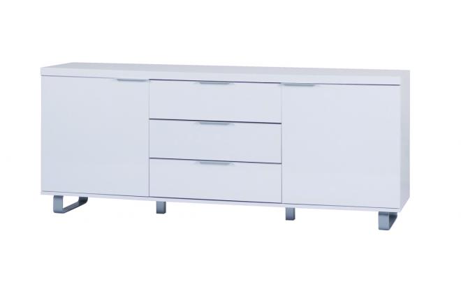 Weisses Sideboard / Anrichte LEA - 2 T&uuml;ren und 3 Schubladen