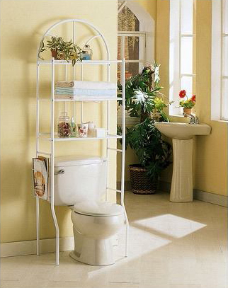 Weisses Toilettenregal CLOE