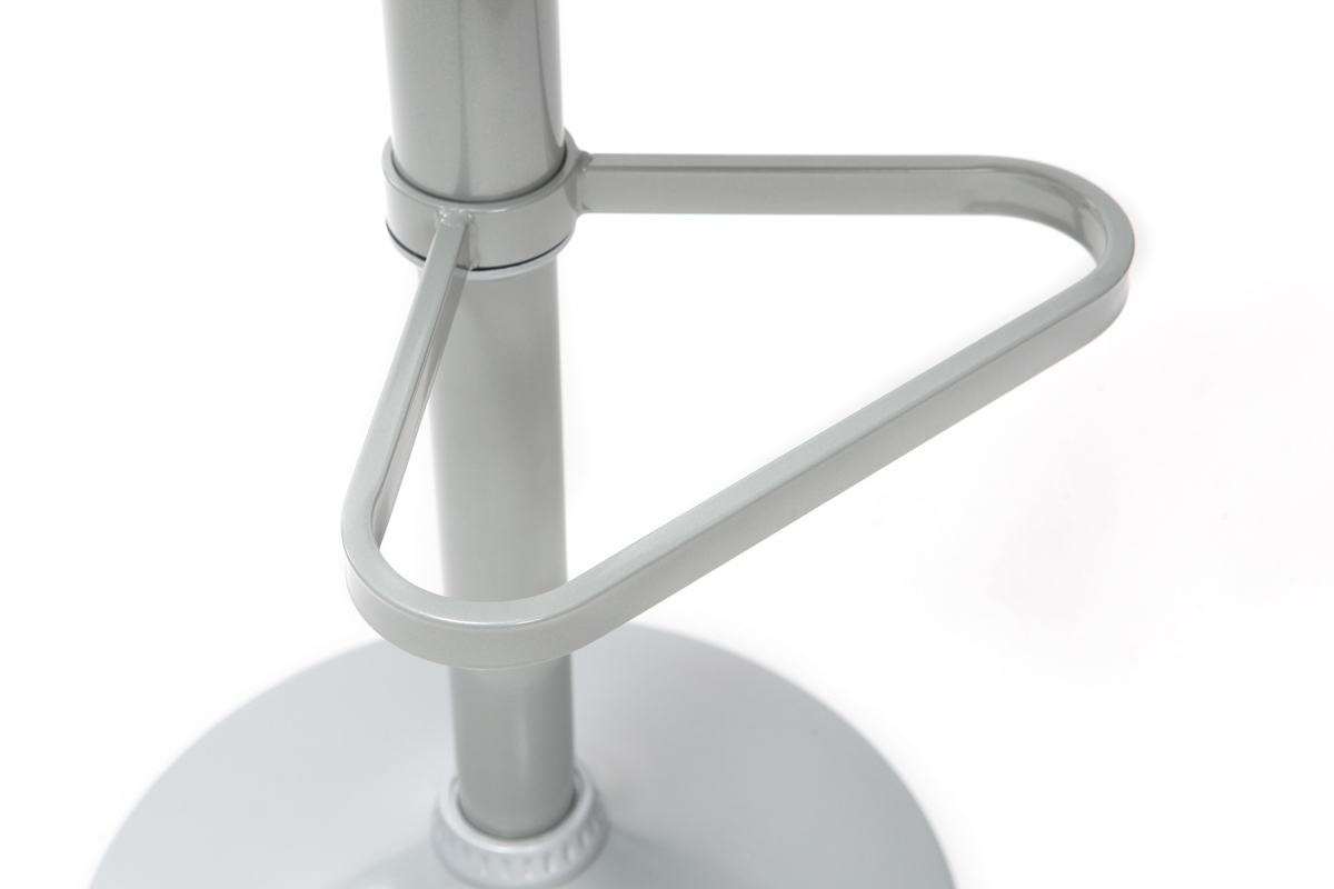 2 Design-Barhocker Grau KRONOS