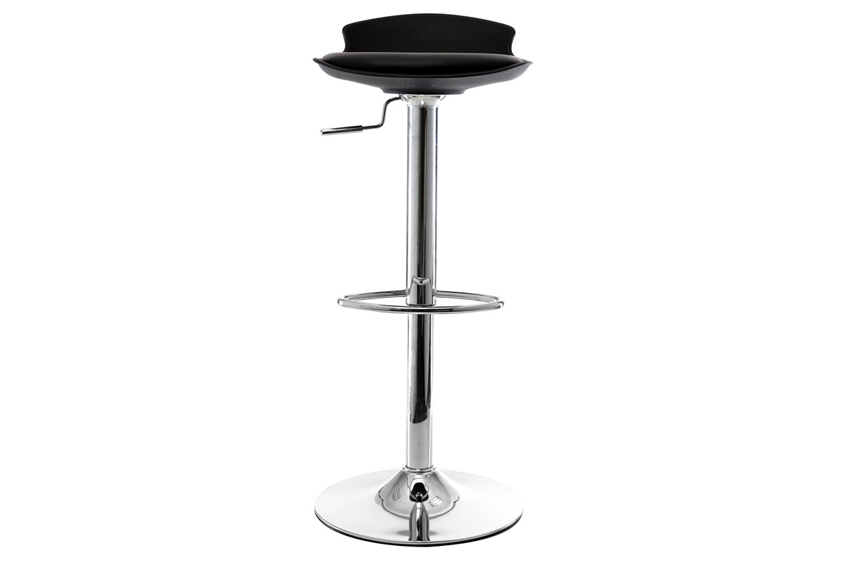 2 Design-Barhocker NOVA Schwarz