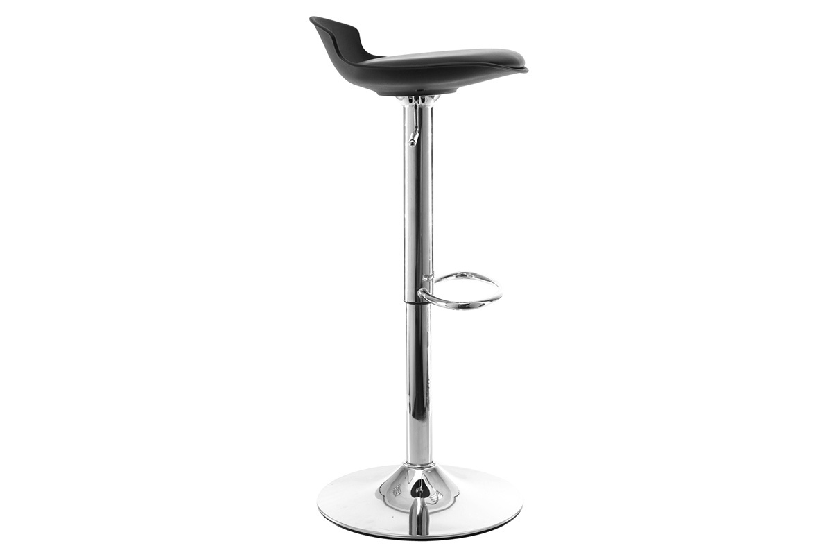 2 Design-Barhocker NOVA Schwarz