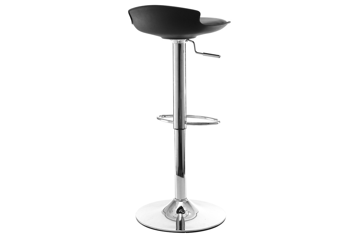 2 Design-Barhocker NOVA Schwarz