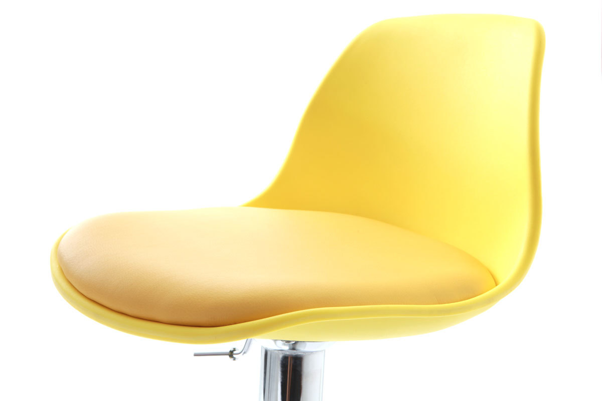 2 Design-Barhocker STEEVY Gelb
