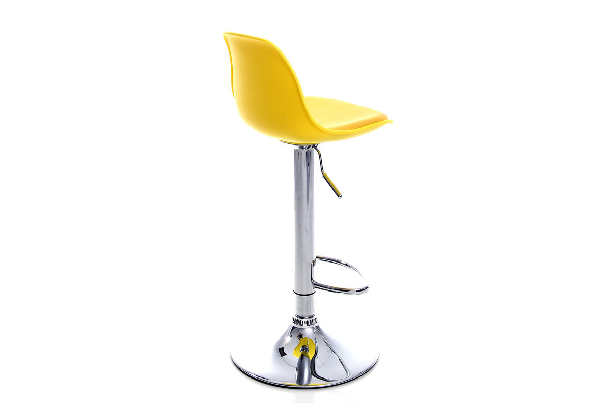 2 Design-Barhocker STEEVY Gelb