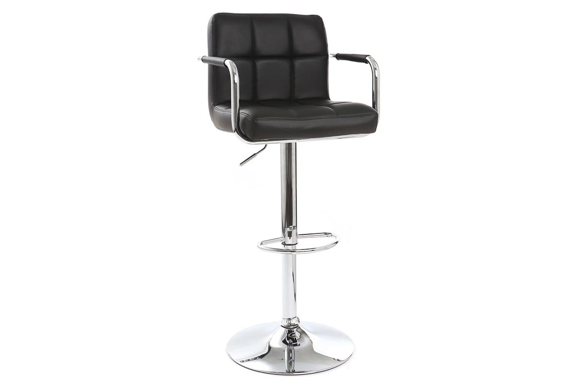 2 Design-Barhocker WILLORD Schwarz