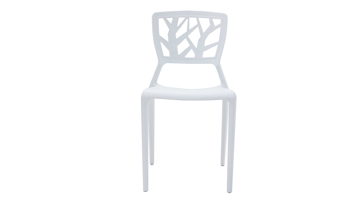 2 Design-Stühle KATIA Weiß