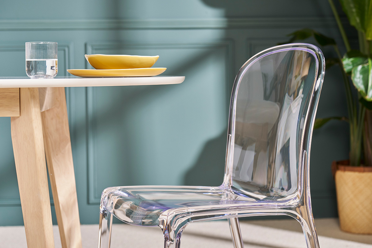 2 Design-Sthle Polycarbonat Transparent THALYSSE