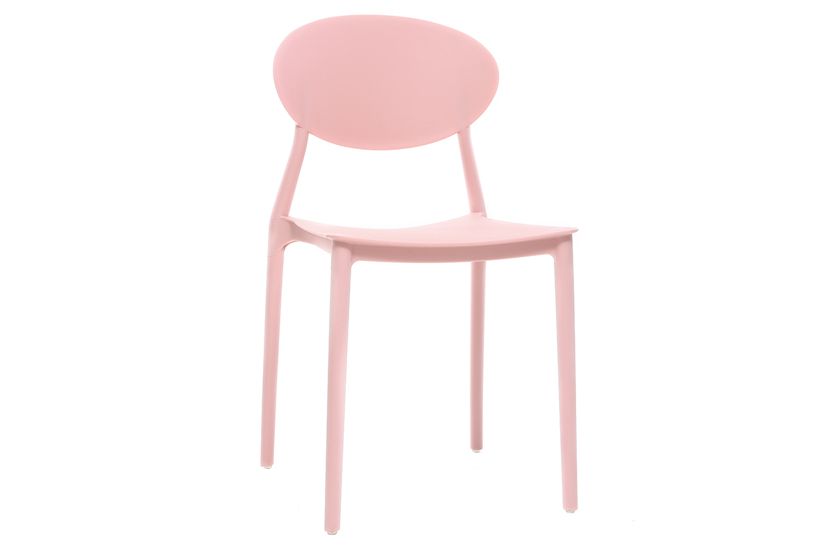 2 Design-St�hle Rosa Polypropylen ANNA