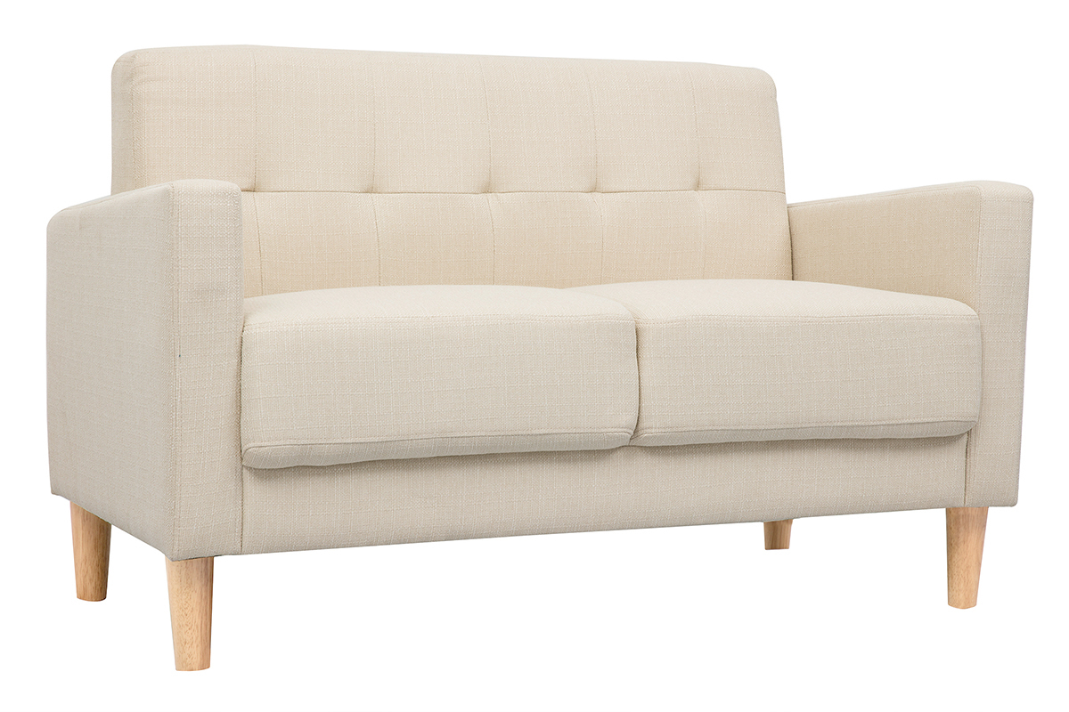 2-er Designer-Sofa MOON beige
