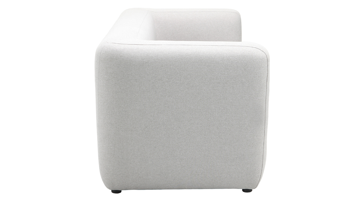 2-Sitzer-Design-Sofa BACIO aus grauem Stoff