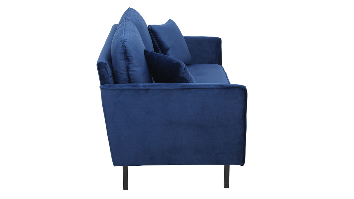 2-Sitzer-Sofa aus blauem Samt BEKA