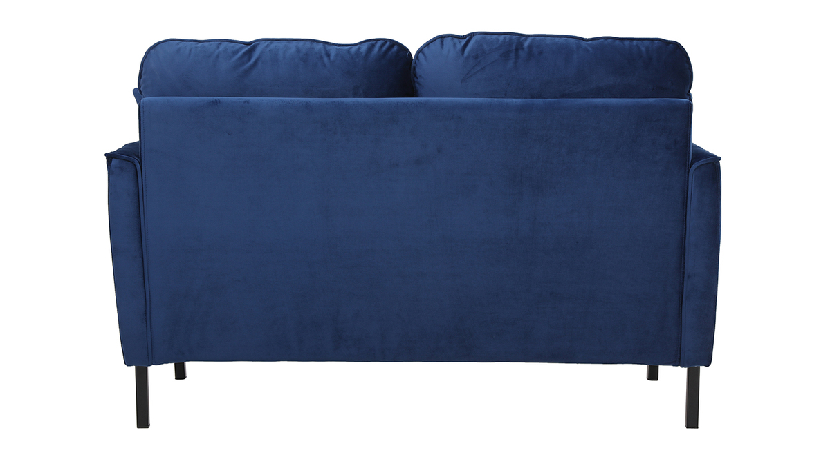 2-Sitzer-Sofa aus blauem Samt BEKA