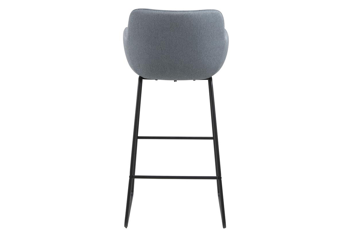 2er-Set Barhocker Stoff Hellgrau Hhe 75cm AMICA