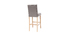 2er-Set Barhocker/-stühle, hellgrauer Stoff, Höhe 75 cm RIVOLI