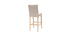 2er-Set Barhocker/-stühle, naturfarbener Stoff, Höhe 75 cm RIVOLI