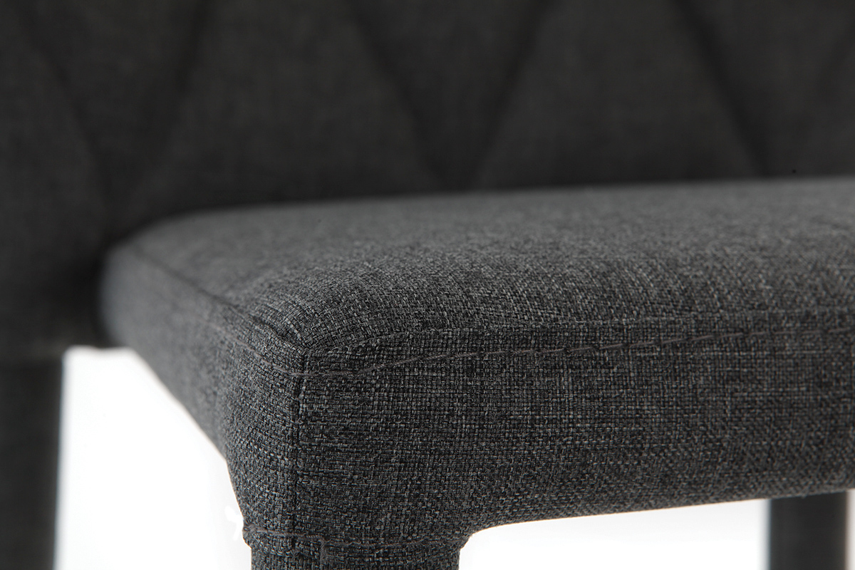2er-Set Design-Barhocker Grau KARLA