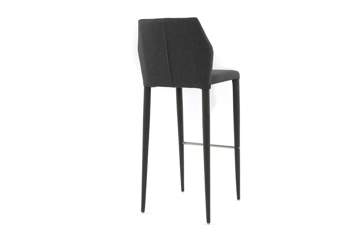 2er-Set Design-Barhocker Grau KARLA