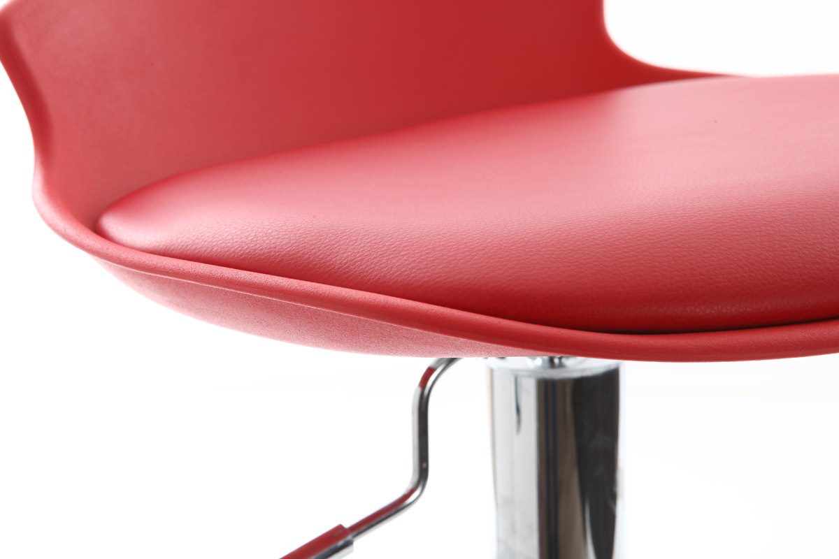 2er-Set Design-Barhocker Rot NOVA