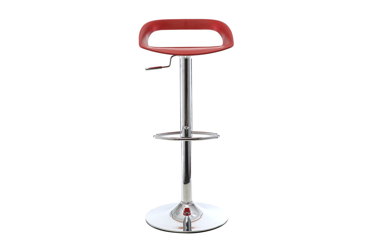 2er-Set Design-Barhocker Rot PHENIX