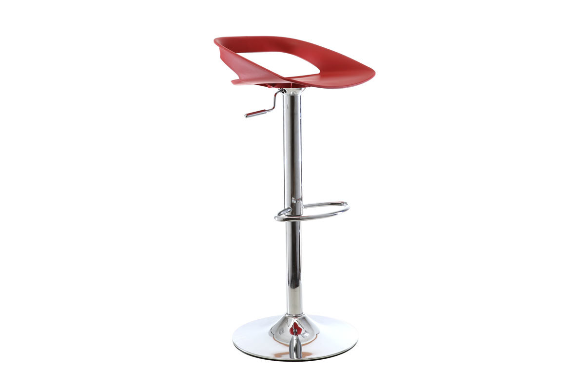 2er-Set Design-Barhocker Rot PHENIX