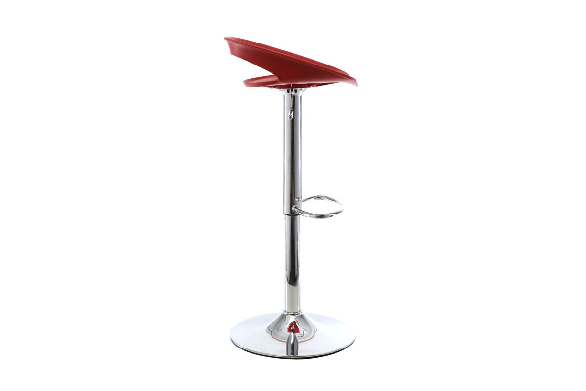 2er-Set Design-Barhocker Rot PHENIX