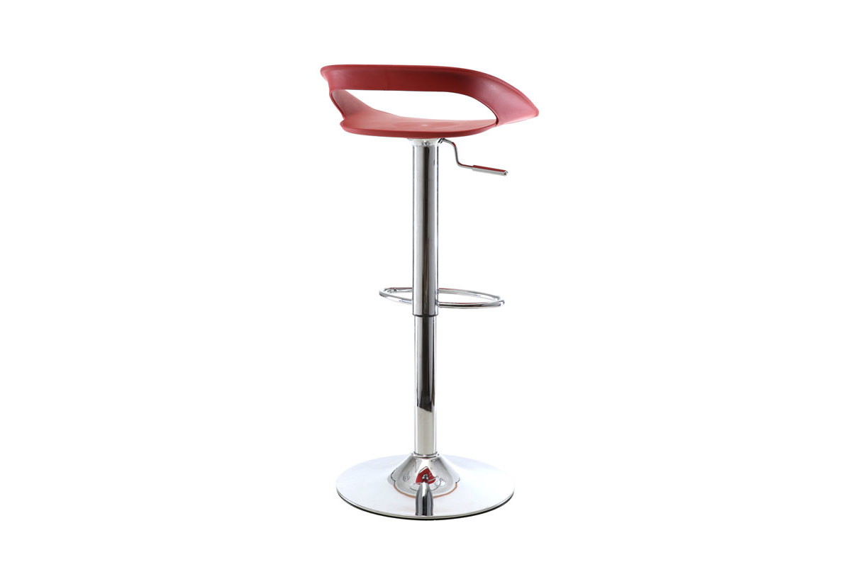 2er-Set Design-Barhocker Rot PHENIX