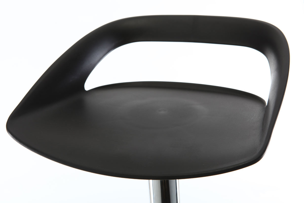 2er-Set Design-Barhocker Schwarz PHENIX