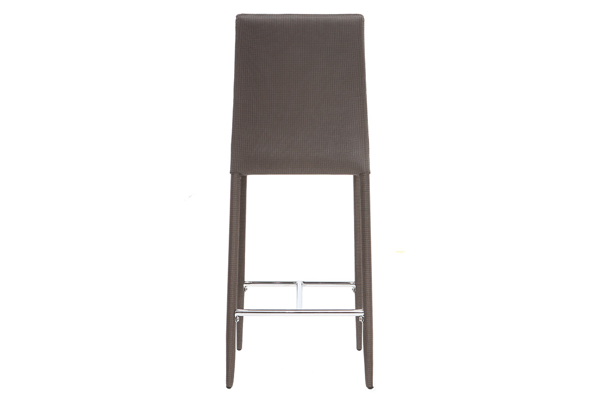 2er-Set Design-Barhocker/Sthle Taupe TALOS