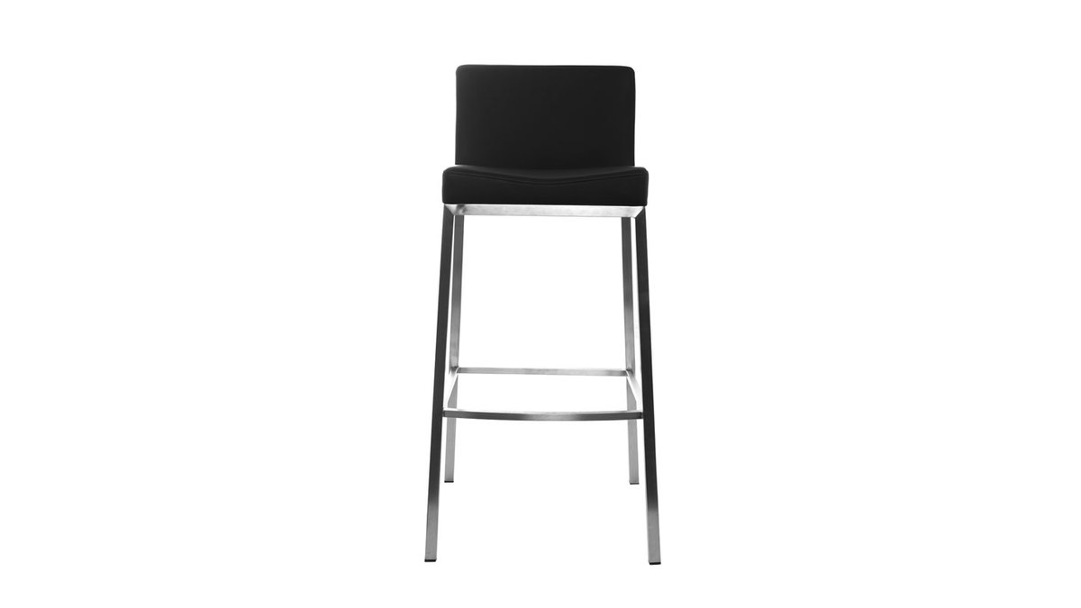 2er-Set Design-Hocker Schwarz Epsilon