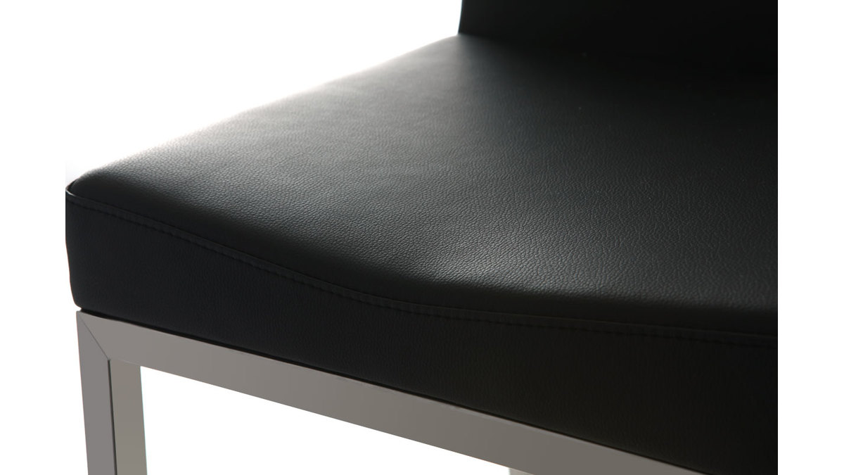 2er-Set Design-Hocker Schwarz Epsilon