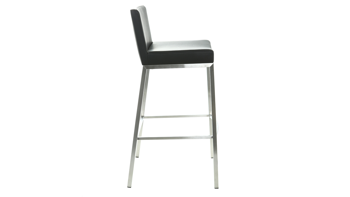 2er-Set Design-Hocker Schwarz Epsilon