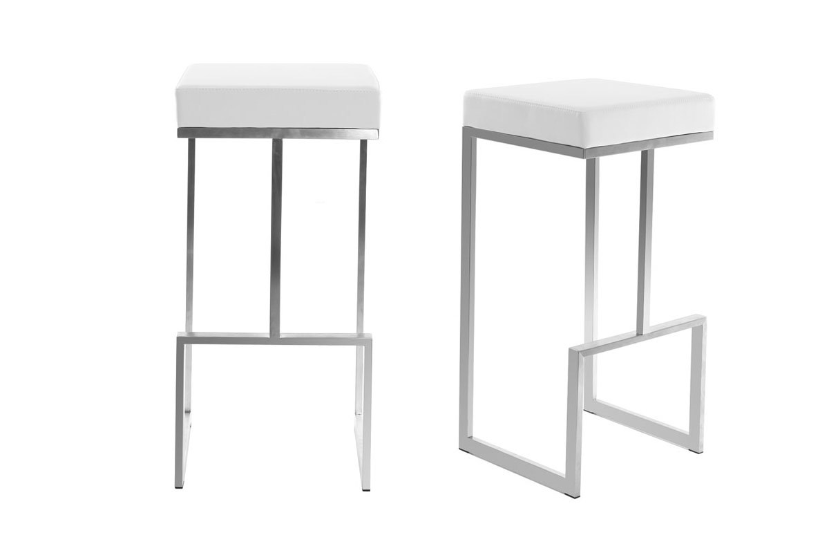2er-Set Design-Hocker Wei Omicron