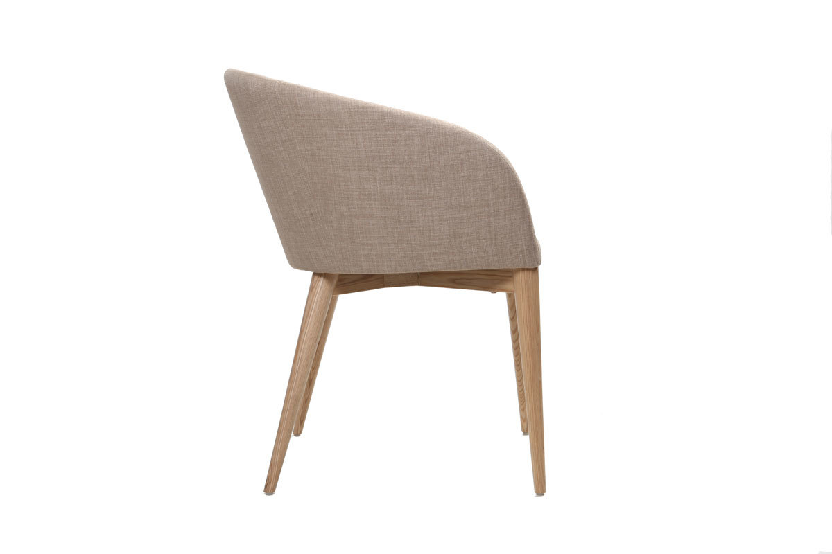2er-Set Design-Sessel Beige DALIA