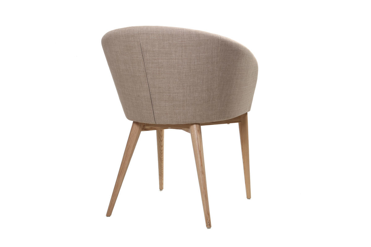 2er-Set Design-Sessel Beige DALIA