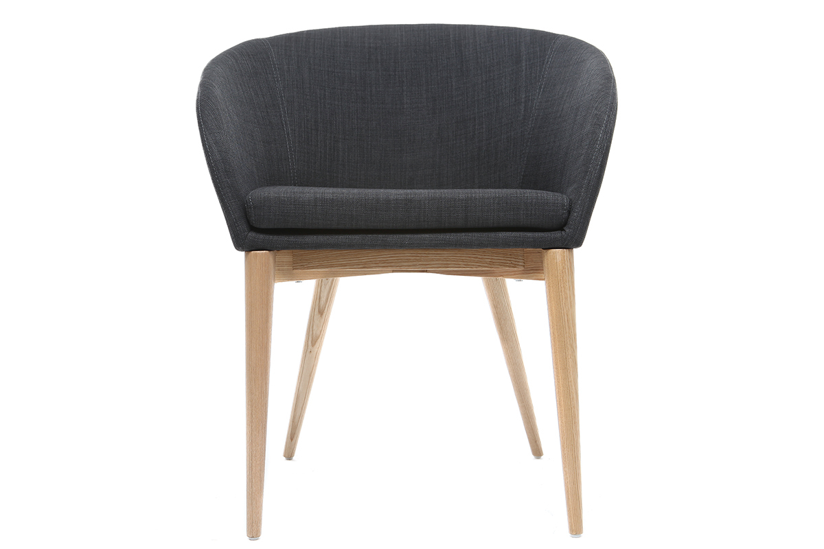 2er-Set Design-Sessel Grau DALIA