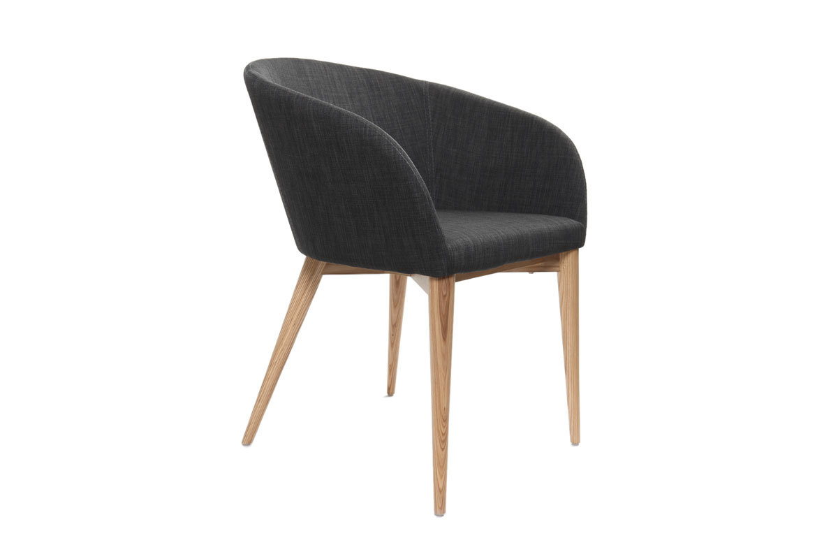 2er-Set Design-Sessel Grau DALIA