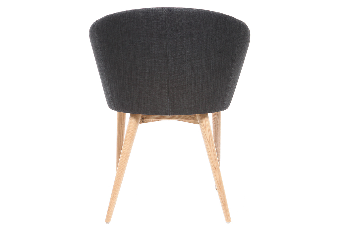 2er-Set Design-Sessel Grau DALIA