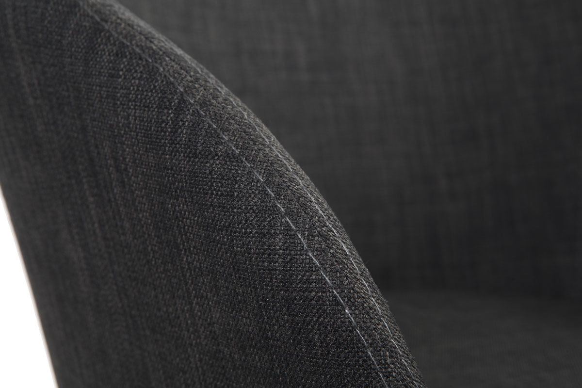 2er-Set Design-Sessel Grau DALIA